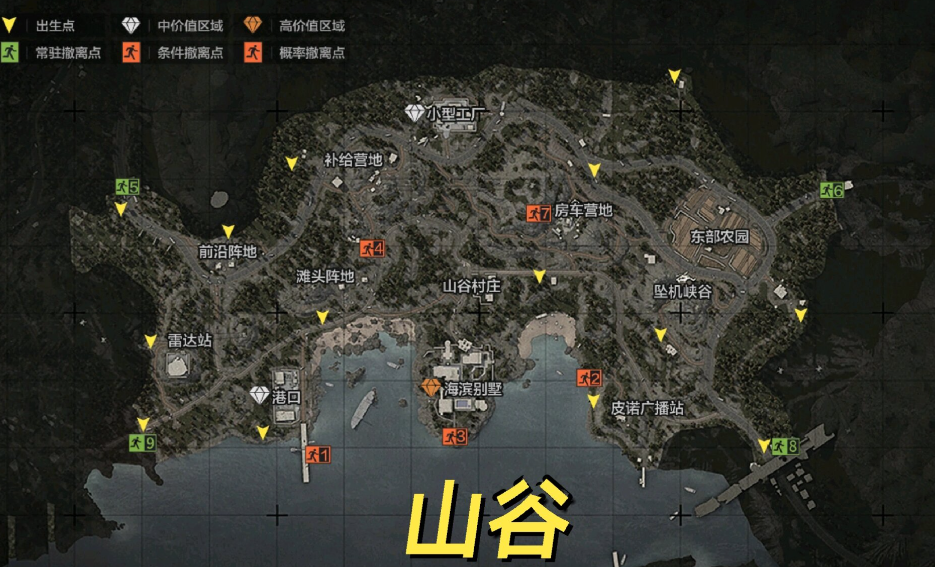 暗区突围山谷工具哪里多