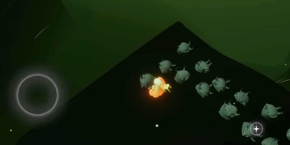 光遇中怎么撞翻螃蟹