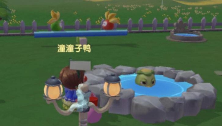 摩尔庄园的河童怎么放水里