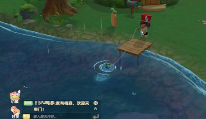 摩尔庄园普通鱼竿怎么切换