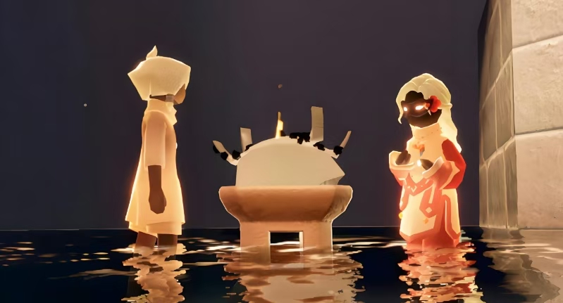 光遇中怎么撞翻螃蟹