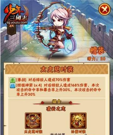 少年三国志的时装有什么用