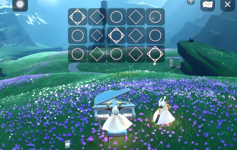 光遇霞谷哪里有乐器