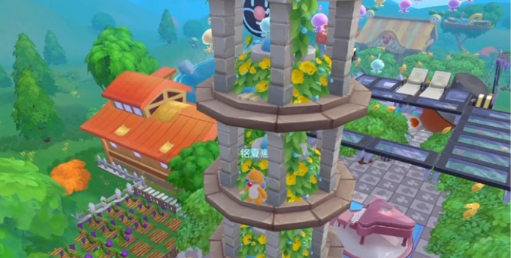 摩尔庄园叠高建筑怎么上去