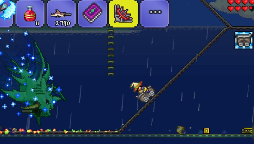 泰拉瑞亚法师怎么打猪鲨