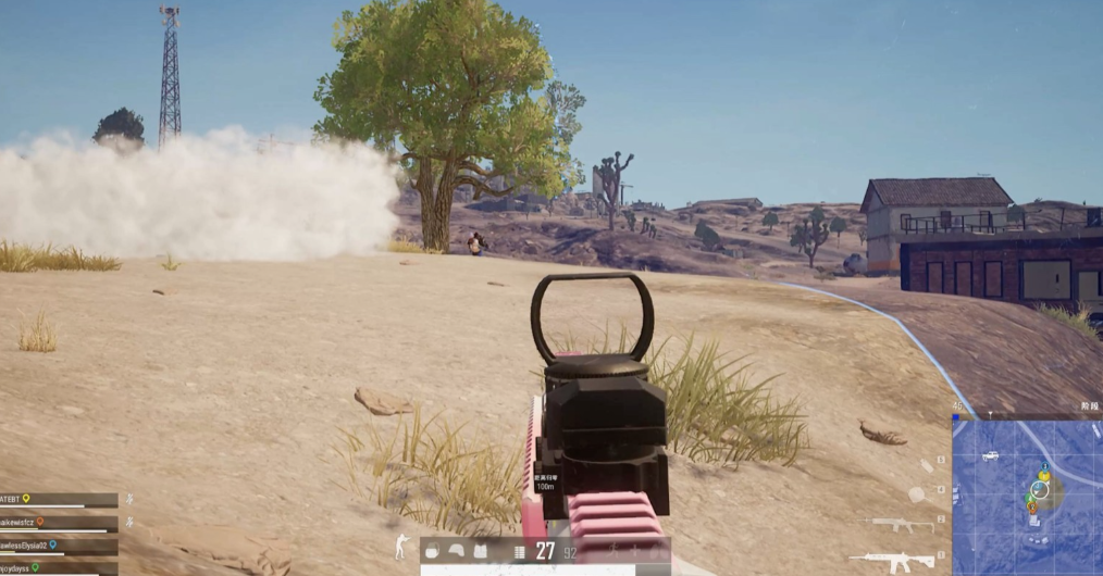 绝地求生枪怎么射击移动的人