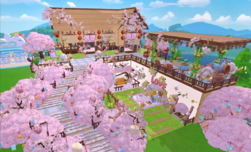 摩尔庄园樱花小屋怎么上二楼