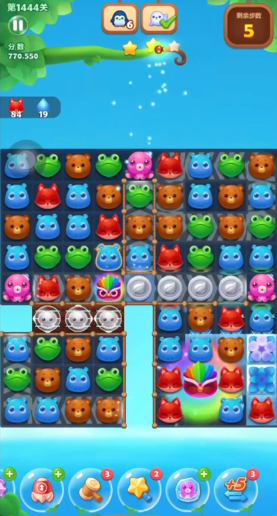 开心消消乐隐藏关515关怎么过