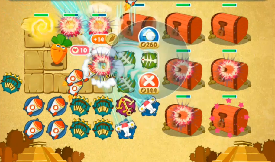 保卫萝卜挑战第45关怎么过