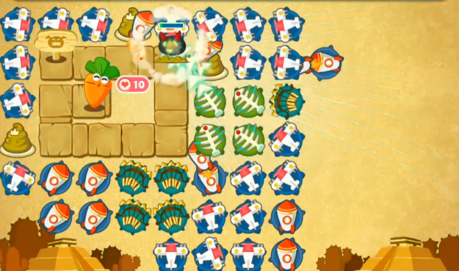 保卫萝卜挑战第45关怎么过