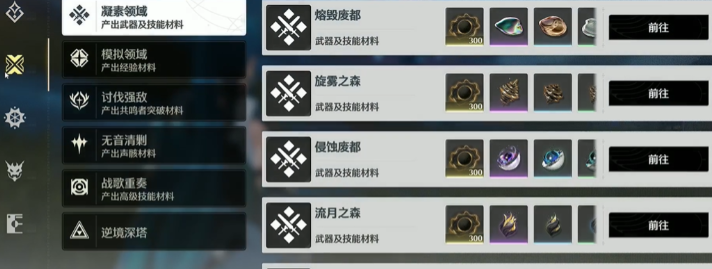 鸣潮哪些副本掉落环 鸣潮哪些副本掉落环